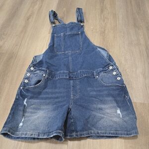 Gemma Rae Maternity, Growing Tummy Overall Shorts Super Stretch Size XL